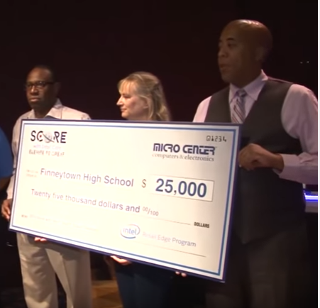 Micro Center* Presents $25,000 to Finneytown* High School